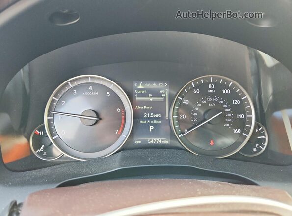 JTHBK1GG2G2233886 2016 LEXUS ES Бордовый Вид щитка приборов