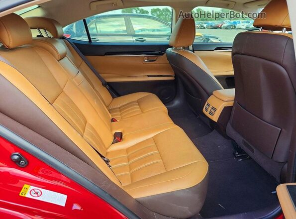 JTHBK1GG2G2233886 2016 LEXUS ES Бордовый Вид задних сидений