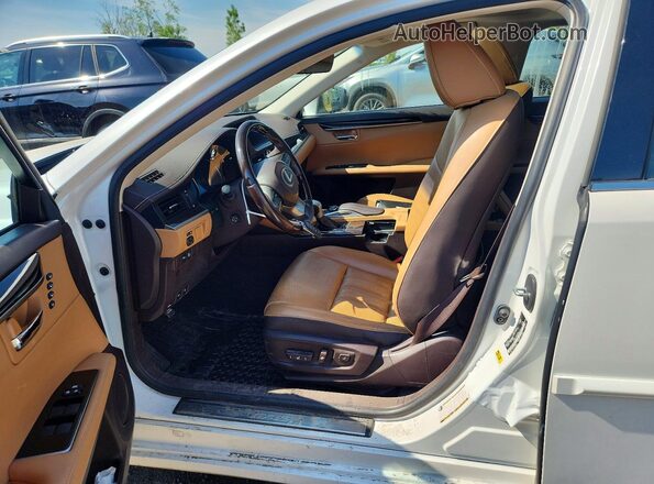 JTHBK1GG3G2245173 2016 LEXUS ES White Вид салону спереду