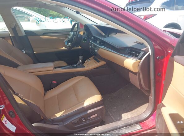 JTHBK1GG6G2224253 2016 LEXUS ES 350 Maroon Widok wnętrza z przodu