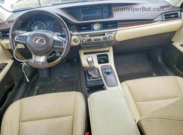 JTHBK1GG6H2249929 2017 LEXUS ES White Вид панелі приладів