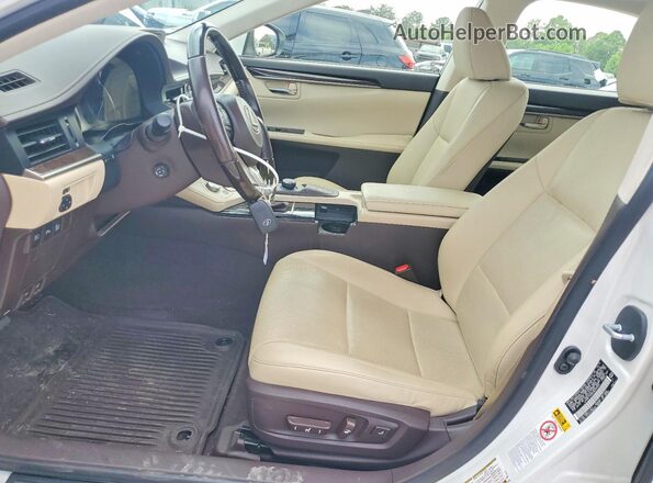 JTHBK1GG6H2249929 2017 LEXUS ES White Вид салону спереду