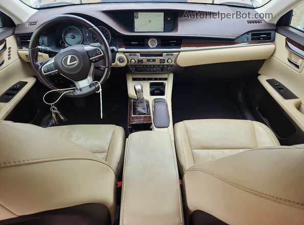 JTHBK1GG6H2253107 2017 LEXUS ES White Dashboard view