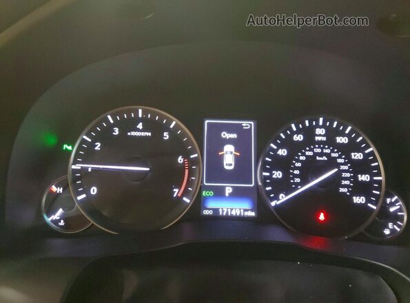 JTHBK1GG7G2236332 2016 LEXUS ES Gray Widok zestawu wskaźników
