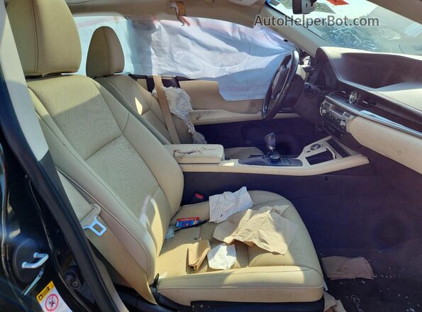 JTHBK1GG7G2239313 2016 LEXUS ES Black Вид салону спереду