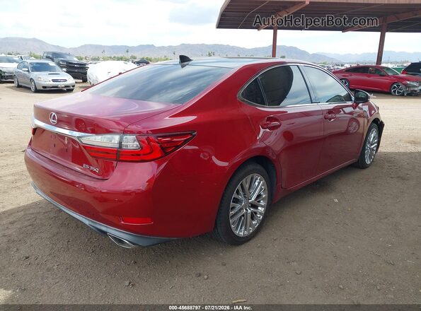JTHBK1GG8G2220026 2016 LEXUS ES 350 Red უკანა მარჯვენა