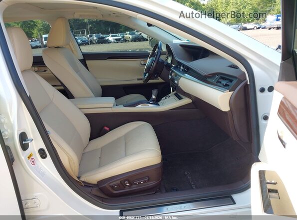 JTHBK1GG8G2229373 2016 LEXUS ES 350 White Widok wnętrza z przodu