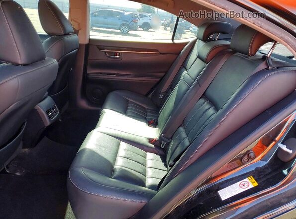 JTHBK1GG9G2214736 2016 LEXUS ES Black Vista de los asientos traseros