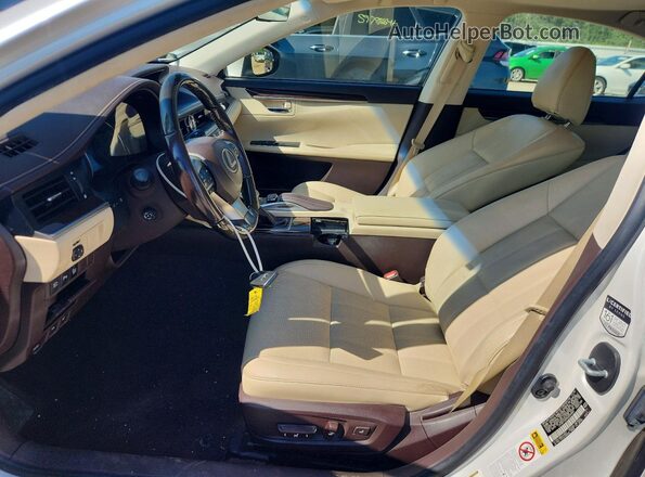 JTHBK1GG9G2234484 2016 LEXUS ES Белый Вид салона спереди