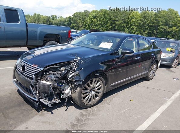 JTHBL5EF1G5139723 2016 LEXUS LS 460 Black წინა მარცხენა ხედი სამი მეოთხედიდან