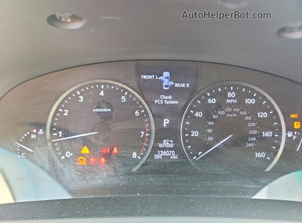 JTHBL5EF1H5144714 2017 LEXUS LS Black Instrument cluster view
