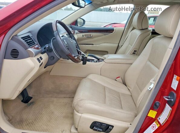 JTHBL5EF9G5141056 2016 LEXUS LS Red Սալոնի դիմացի տեսք