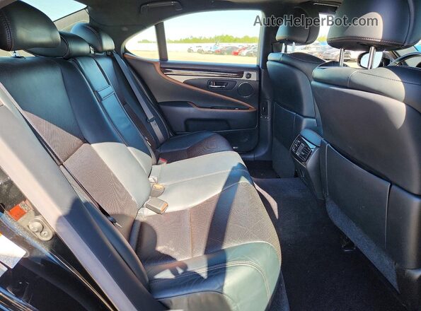 JTHBL5EF9H5145948 2017 LEXUS LS Black Rear seats view