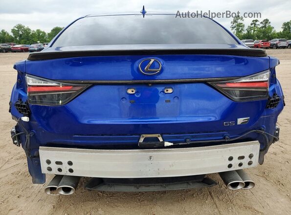 JTHBP1BL0GA001055 2016 LEXUS GS Blue Widok z tyłu