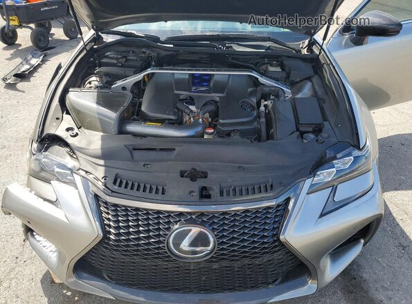 JTHBP1BL3GA000322 2016 LEXUS GS Silver Vista interior trasera