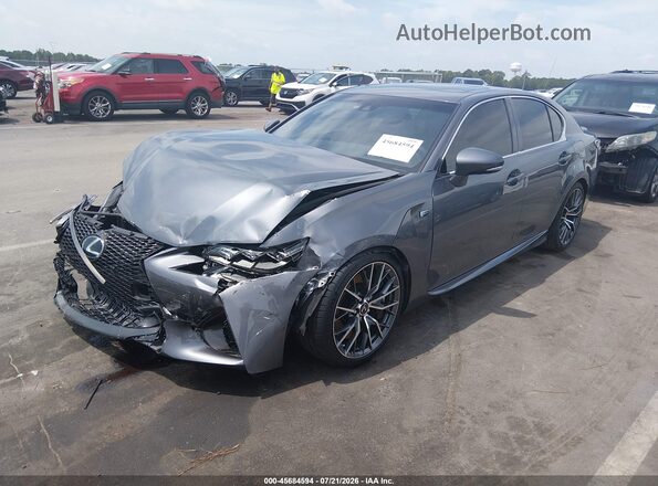 JTHBP1BL9GA000888 2016 LEXUS GS-F Серый Передняя левая четверть