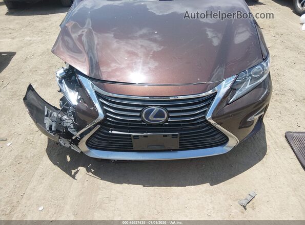 JTHBW1GG2G2109122 2016 LEXUS ES 300H Brown Widok zestawu wskaźników