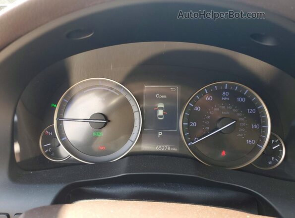 JTHBW1GG3H2135570 2017 LEXUS ES Gray ხელსაწყოთა პანელის ხედი