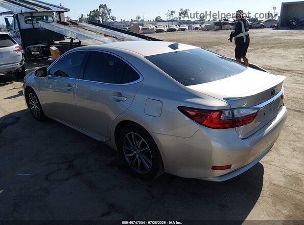 JTHBW1GG3J2187450 2018 LEXUS ES 300H Gold Trasero izquierdo
