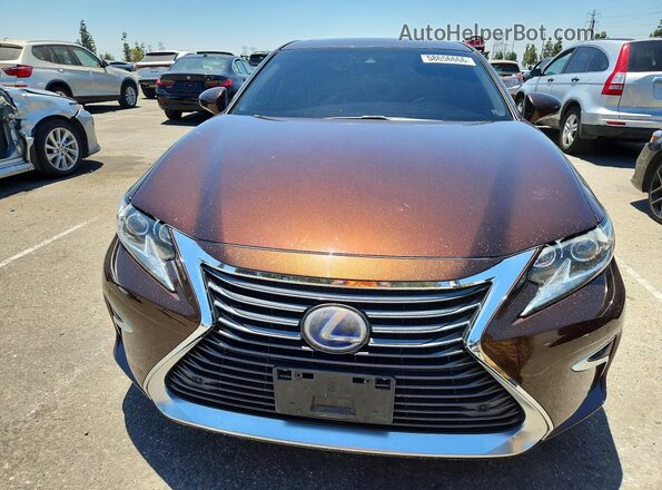 JTHBW1GG4J2188364 2018 LEXUS ES Brown Вид спереду