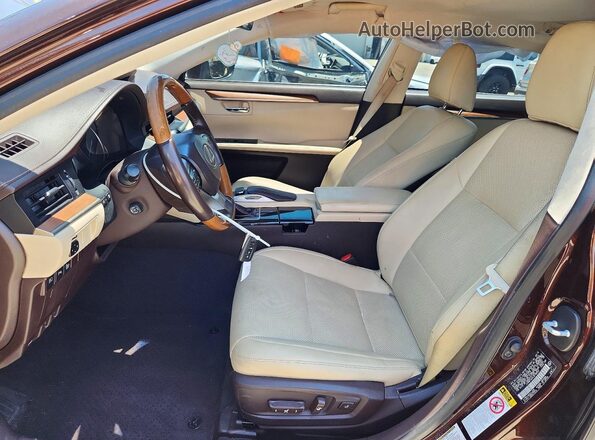 JTHBW1GG4J2188364 2018 LEXUS ES Brown Вид салону спереду