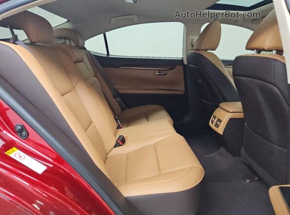 JTHBW1GG5G2113794 2016 LEXUS ES Красный Вид задних сидений