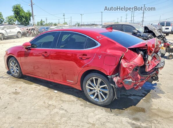 JTHBW1GG7G2108922 2016 LEXUS ES Red Trasero izquierdo