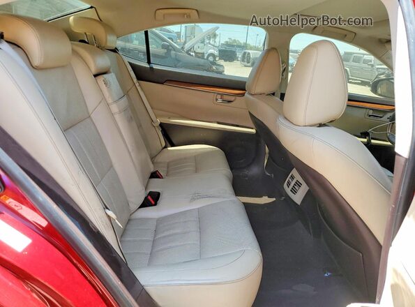 JTHBW1GG7G2108922 2016 LEXUS ES Red Vista de los asientos traseros