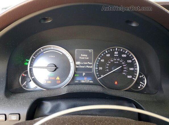 JTHBW1GG9G2119159 2016 LEXUS ES White ხელსაწყოთა პანელის ხედი
