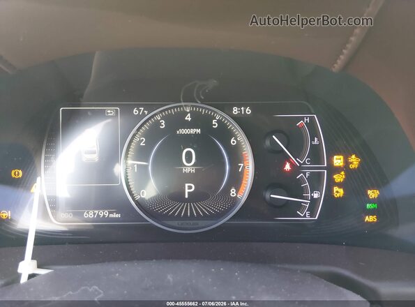 JTHBZ1B13K2000509 2019 LEXUS ES 350 White Vista de los asientos traseros