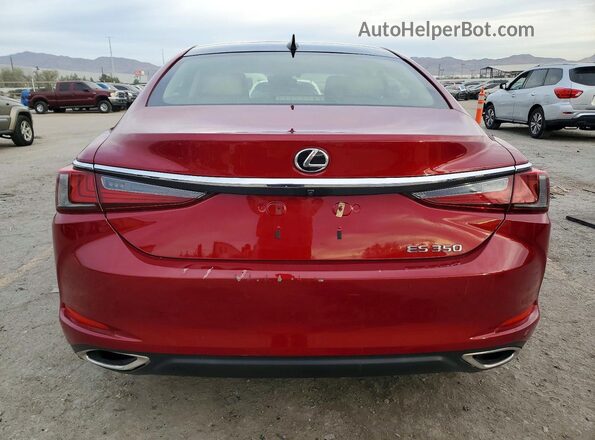 JTHBZ1B14K2005038 2019 LEXUS ES Red Вид ззаду