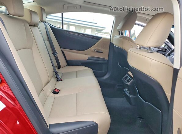 JTHBZ1B14K2005038 2019 LEXUS ES Red Вид задніх сидінь
