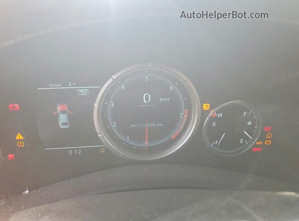 JTHBZ1BL0GA002247 2016 LEXUS GS Серебряный Вид щитка приборов