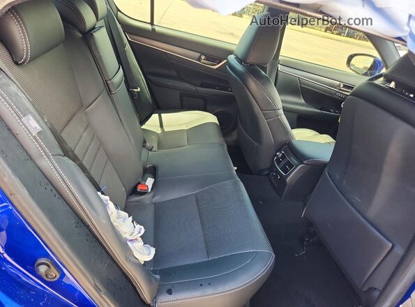 JTHBZ1BL1KA018210 2019 LEXUS GS Blue Vista de los asientos traseros