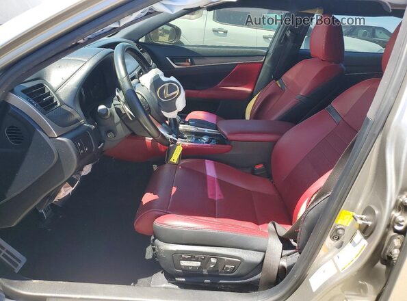 JTHBZ1BL2JA016402 2018 LEXUS GS Серебряный Вид салона спереди