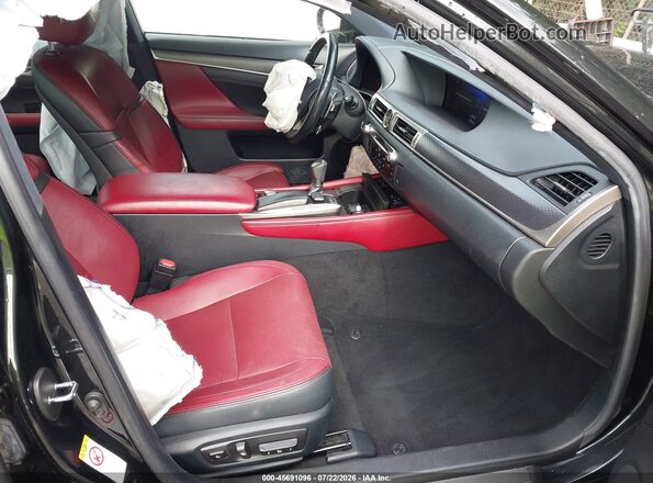 JTHBZ1BL4KA017603 2019 LEXUS GS 350 Black Widok wnętrza z przodu
