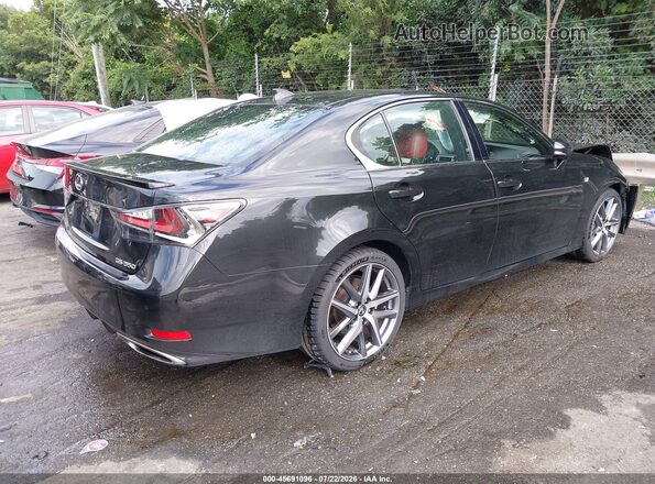 JTHBZ1BL4KA017603 2019 LEXUS GS 350 Black Tył prawy