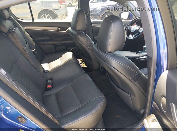 JTHBZ1BL7GA001709 2016 LEXUS GS 350 Blue VIN კოდის სტიკერის ხედი