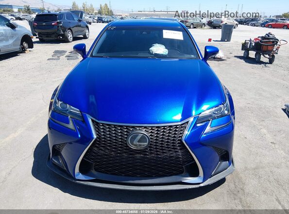JTHBZ1BL7GA001709 2016 LEXUS GS 350 Blue ხელსაწყოთა პანელის ხედი