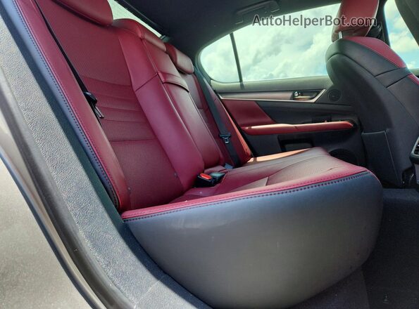 JTHBZ1BL7JA014516 2018 LEXUS GS Silver Rear seats view