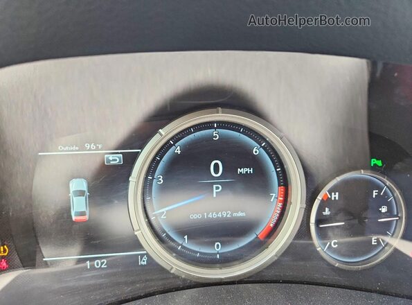 JTHBZ1BL7JA014516 2018 LEXUS GS Silver Instrument cluster view