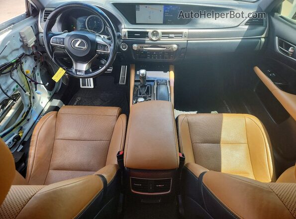 JTHBZ1BL9GA006684 2016 LEXUS GS Белый Вид панели приборов