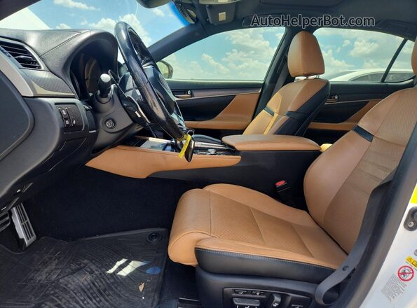 JTHBZ1BL9GA006684 2016 LEXUS GS Белый Вид салона спереди