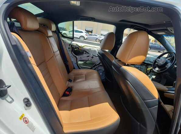 JTHBZ1BL9GA006684 2016 LEXUS GS Белый Вид задних сидений