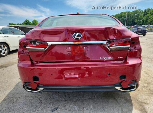JTHC51FF7K5007127 2019 LEXUS LS Red Հետևի տեսք