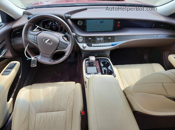 JTHC51FF7K5007127 2019 LEXUS LS Red Առջևի վահանակի տեսք