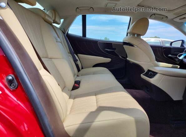 JTHC51FF7K5007127 2019 LEXUS LS Red Հետևի նստատեղերի տեսք