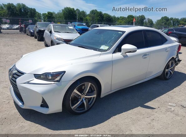 JTHC81D22J5028487 2018 LEXUS IS 300 Белый Передняя левая четверть