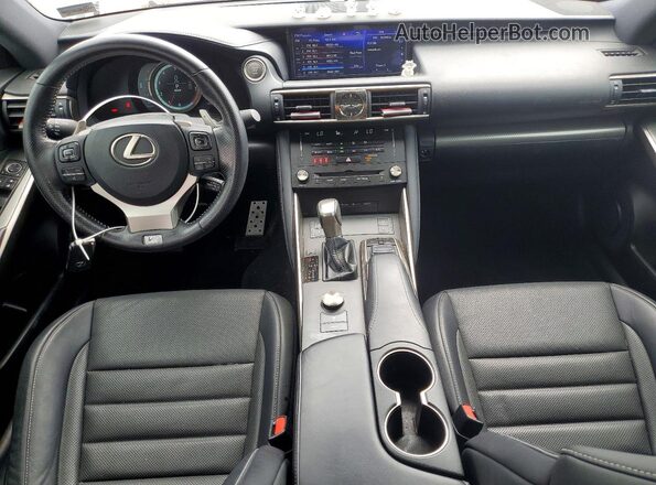 JTHC81D22J5031096 2018 LEXUS IS White Առջևի վահանակի տեսք