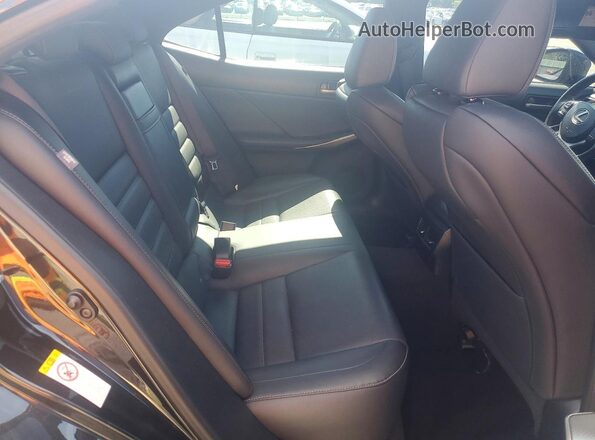 JTHC81D23J5027557 2018 LEXUS IS Black Vista de los asientos traseros